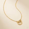 Elegant Pave Crystal Interlocking Circle Mangalsutra