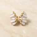 Premium Sculptural Fluted Wing Statement Stud Earrings