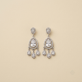 Luxurious Marquise Crystal Cascade Chandelier Earrings