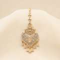 Premium Crystal Chandelier Maang Tikka with Teardrops