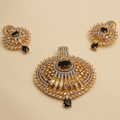 Luxurious Black Oval Crystal Chandelier Pendant Set