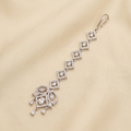 Silver-Tone Geometric Marquise Crystal Pendant